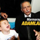 Ekmeleddin İhsanoğlu Marmaray'a bindi